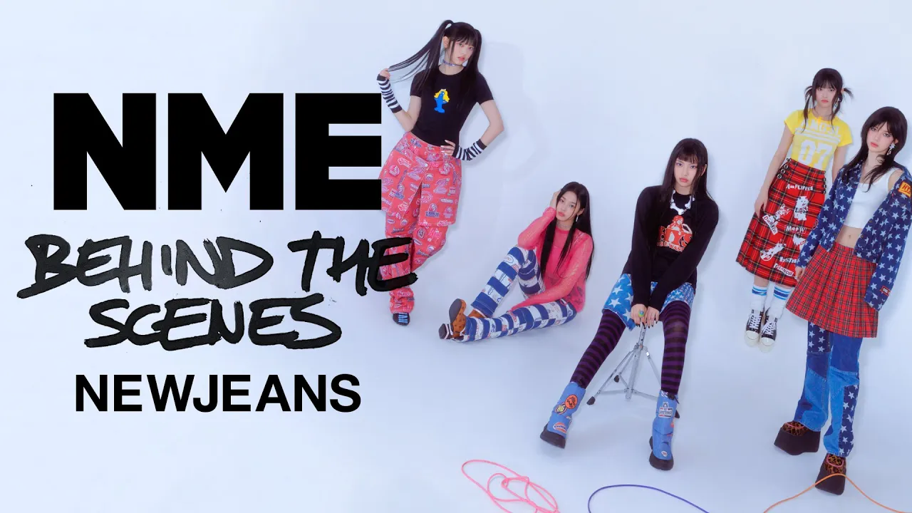 NewJeans： Behind the scenes of their NME cover shoot