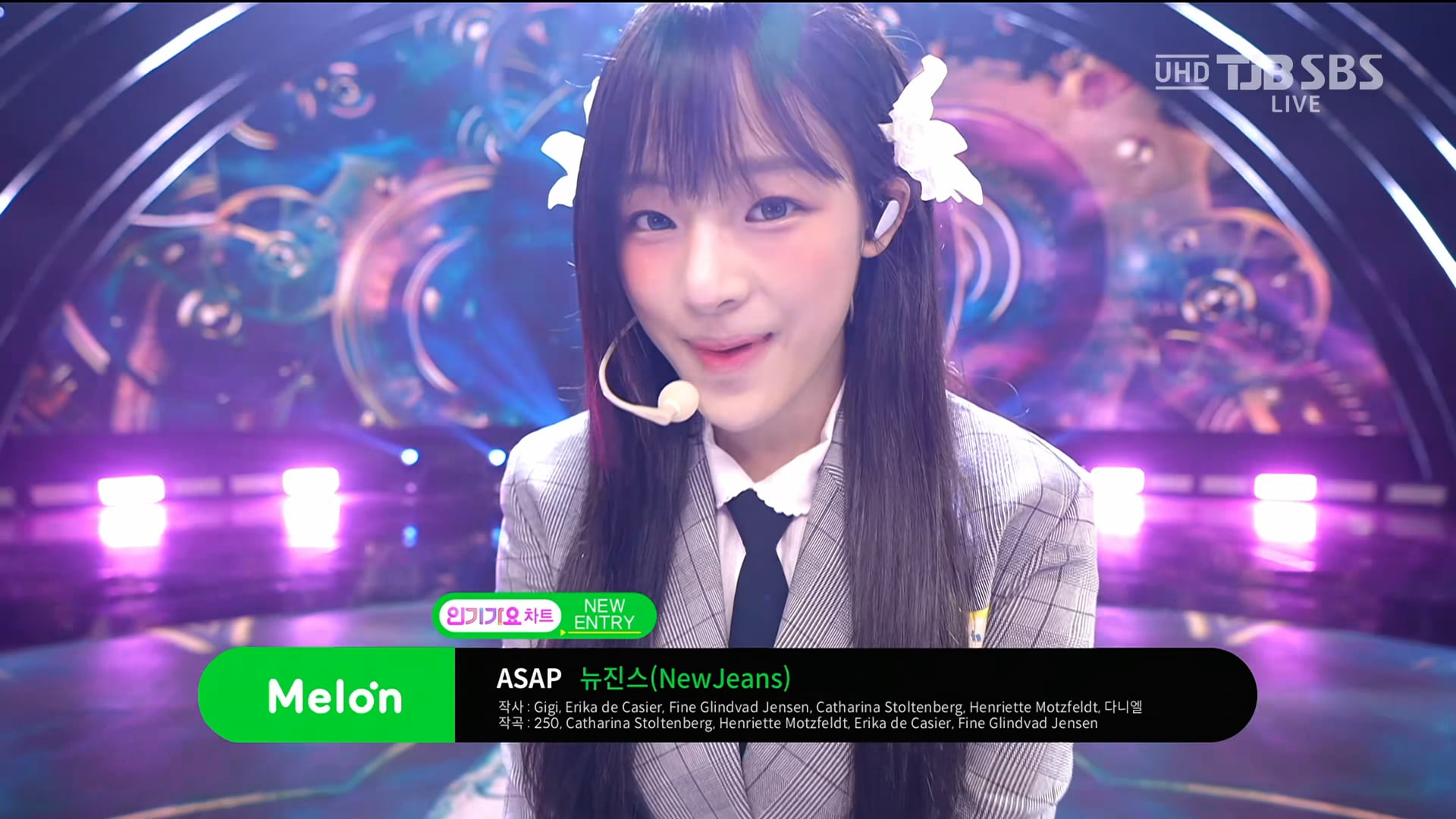 230827 UHD SBS 인기가요 NewJeans ASAP 2160p