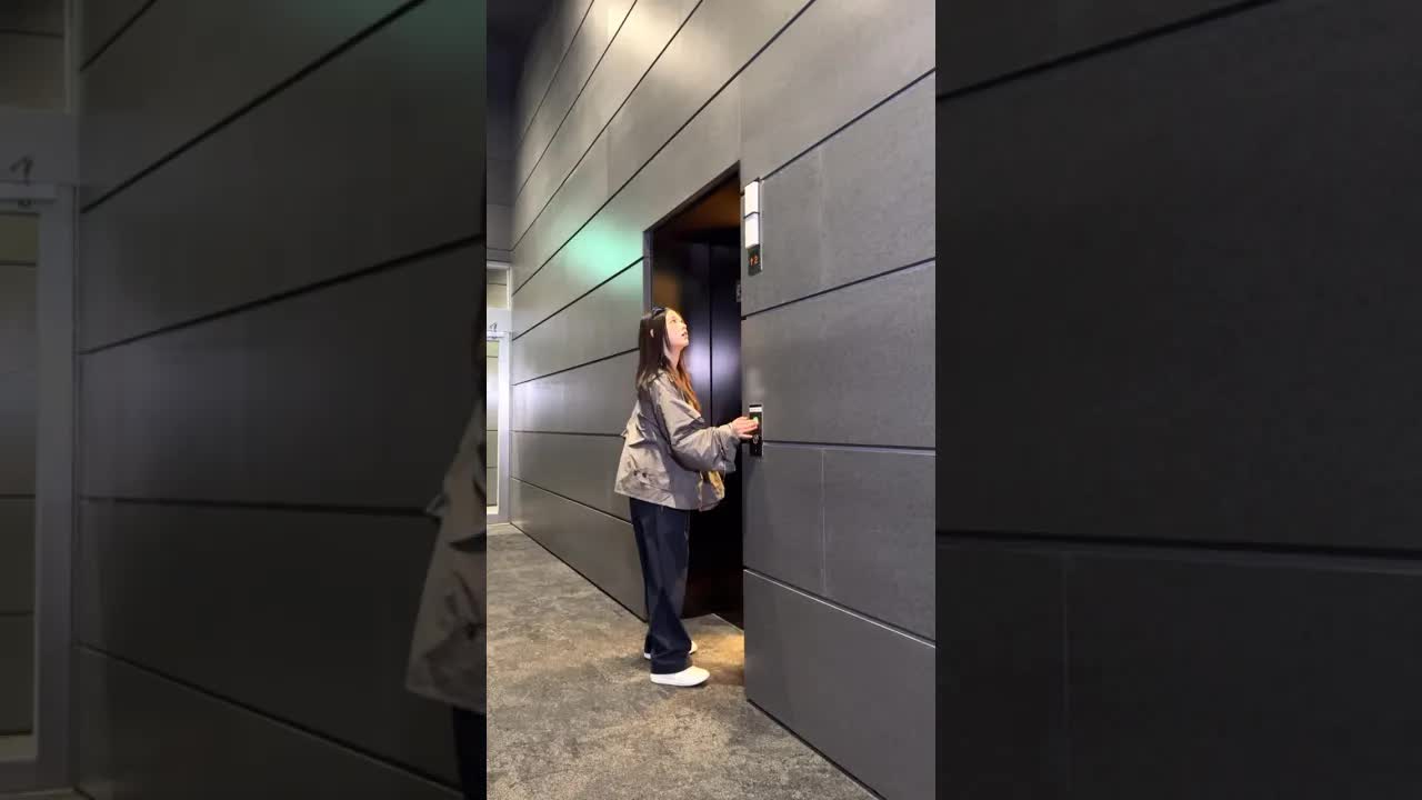 017 - Moonwalking on the elevator🎶 Show off your #HowSweet moonwalk on YouTube Shorts #NewJeans HowSweet